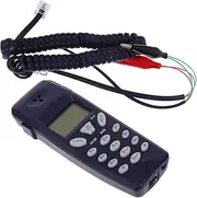 Telephone Phonecase Phones Phone Tester for Home Phone Tester for Office Corded Phone Professional Corded Phone for Hotel Ringer Volume Phone Simplicity Phone Tester Black PVC