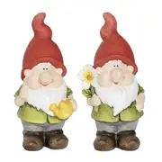 Northcote Pottery Gnomes Home Garden Decor Red Hat w/Flower And Water Can 28cm