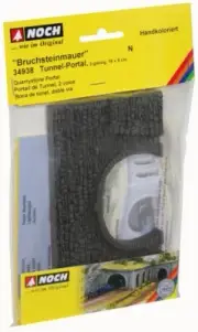 NOCH 34938 - N Tunnel Portal,2-gleisig,16 X 9 CM - New