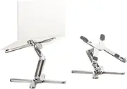 Laptop Stand with 360 Rotating Metal Foldable Holder for 16'' Computer Notebook X-Shaped Ergonomic Portable Adjustable Desk Laptop Riser