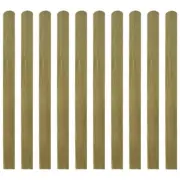 20 Pcs Picket Fence Slats Boards Rot-Resistant Garden Fencing Impregnated Wood
