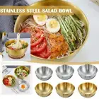 Stainless Steel MIXING BOWL Large Capacity Dish Salad Serving Bowlﻬ X1U8 T5W8