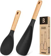 Cooking Spoon and Rice Scooper for Nonstick Cookwares, Great Serving Durable