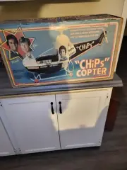 vintage 1977 chips toy helicopter factory sealed, made by empire toys