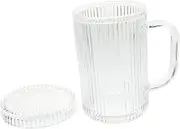 Ciieeo Elegant Glass Cup Lid Scented Tea Mug for Home Bar Portable Drinking Mug Multi-Functional Beverage Cup for Iced Tea Soda Cocktails