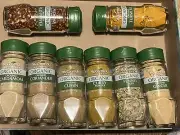 8 McCormick Gourmet Organic Spices Curry Ginger Turmeric Fennel New