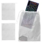 10 Drawstring Bubble Out Bags 12 x 16 White Bubble Bags Double Walled