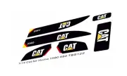Stickers for Huina 1580 580 convert to 336D excavator 1/14 Scale TBS122
