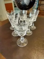 Set of 6 Waterford Crystal KENMARE Sherry Glasses Goblets EXC