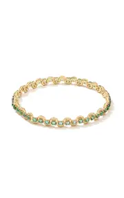 [State Property] Edessa Forest 18K Yellow Gold Tsavorite Bracelet