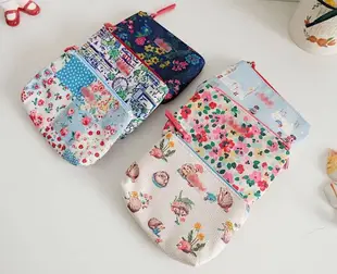 現貨熱銷-cath kidston零錢包 女士 帆布 印花 小號 迷你 可愛 小碎花 布藝 化妝包 收納包 手拿包爆款