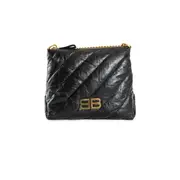 [BALENCIAGA] Crush Hobo S Black