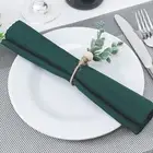 4pcs Napkin Holder Diy Keep Tidy Fake Eucalyptus Leaves Garland Napkin Clip