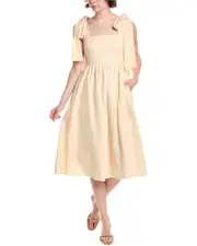 Endless Rose Linen-Blend Midi Dress