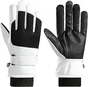 [Generic] Waterproof Gloves for Men - Warm Snow Gloves Waterproof Winter Gloves | Non-Slip Boys Winter Gloves, Snowboarding Gloves for Skiing, Running