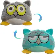 Double Sided Flipped Plush Toy, Soft Plush Toy That Changes Mood, Turtle Plush Toy (5.9 Inches)