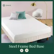 Bed Base Double Queen Size Ensemble Steel Frame - Zinus Justina