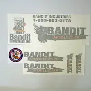Brush Bandit Wood Chipper Model 254xp Decal Kit, Aftermarket Repro, UV laminated