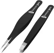 Tweezer Guru Ingrown Hair Tweezers - Pointed Precision Tweezers for Eyebrows & I