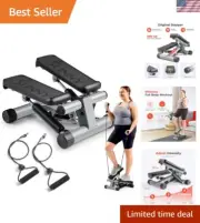 Effortless Home Fitness: Sunny Mini Stepper with LCD Monitor & Resistance Bands