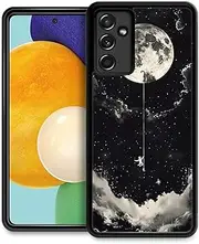 CARLOCA Compatible with Samsung Galaxy A14 5G Case,Climbing The Moon Pattern Design for Girl Boy Shockproof Anti-Scratch Case for Samsung Galaxy A14 5G