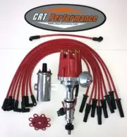 Small Cap FORD FE 352-390-427-428 RED HEI Distributor + 45K Can Coil + 8mm Wires