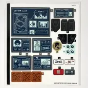LEGO STICKER SHEET 76122 Batcave Clayface Invasion Batman DC Stickers Decals