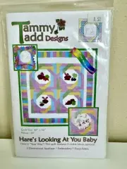 Tammy Tadd Designs HARE'S LOOKING AT YOU BABY Quilt Pattern Template Pillow