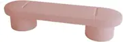 Bed End Bench Lamb's Wool Upholstered Bedroom Benches, Modern Upholstered Tufted Ottoman Stool for Doorway, Living Room, Lock Room, Bedroom Bedroom Bench(Pink,120 * 40 * 45cm)