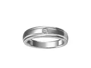 Mirage Diamond Set Miracle Men's Ring in Sterling Silver