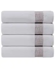 DePera Home Pera Set Of 4 Turkish Bath Towels