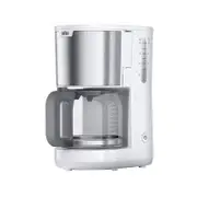 Braun PurShine Drip Coffee Maker White/Silver KF1500WH