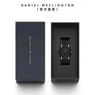 【Daniel Wellington】DW 手錶 Iconic Motion 32mm躍動黑膠腕錶 玫瑰金框(DW00100426)