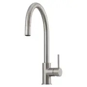 OLIVERI Venice Pull Out Goose Neck Mixer - Brushed Nickel VE520FBN-P