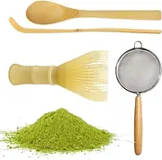Matcha Tea Making Kit,Japanese Tea Stirrers Maker Set | Matcha Tea Making Kit with Strainer, Spoon for Matcha Lovers, Mother, Grandmother, Girlfriend
