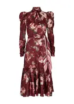 Zimmermann Luminosity Floral-print Silk Midi Dress - Red - 3 3