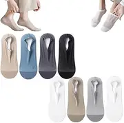 [HUIQINGLI] Zeanaturals Ultra Thin Liner Non Slip No Show Socks, Unisex Low Cut Soft Breathable Ice Silk Sock