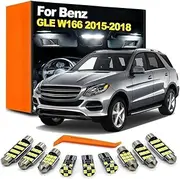 18Pcs Bulb LED Interior Light Kit, For Mercedes Benz GLE Class W166 GLE300 GLE320 GLE350 GLE400 2015 2016 2017 2018