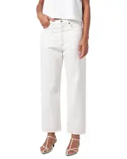 Agolde 90's Mid Rise Cropped Straight Leg Jeans in Fortune Cookie