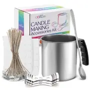 Complete Candle Making Kit Candle Making Pouring Pot and Candle Wicks Holders
