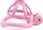 Flat Chastity Cage Inverted Chastity Cage with 4 Rings SM Sex Toys Male Cage Chastity Device Beginner Device Penis Ring to Prevent Erection Bondage for Men
