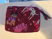 Vera Bradley Holiday Hounds Dogs Puppies Travel Pill Box Container Case