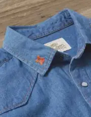 Brand New Brixton X Willie Nelson Button Up Denim Unisex Shirt