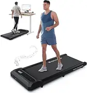 [Mobvoi] Walking Pad Edge Under Desk Treadmill Portable Small 2 in 1 Treadmills for Home and Office Walking Jogging Running Machine Zwift Kinomap with LED Display Remote Control 4 MPH Easy Storage