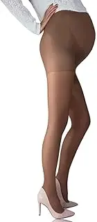 [Mila Marutti] Sheer Thigh High Stockings Nylons for Garter Belt 20 Denier (Bianco, M)