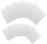 NOLITOY 80pcs Badge Self-Adhesive Bag Jewelry Sealing Bag Clear Jewelry Storage Bags Self Seal Bags for Jewelry Clear Self Bag Badge Cover Nurse Badge Holders Transparent