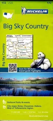 Michelin Map USA: Big Sky Country, Michelin Map #172