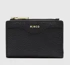 MIMCO Wallet Black Slim Card Holder Pouch Gold Hardware BNWT RRP $149 NEW