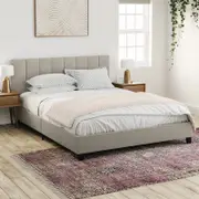 Ormond Double Beige Fabric Bed Frame
