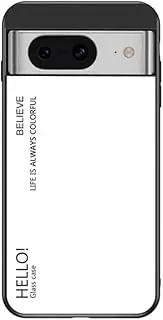 Compatible with Samsung Galaxy S10e G970F Case,3-Layer Combination (PC Glass Back Panel+TPU Silicone) Anti-Drop Phone Case Cover White